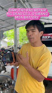 4.4M views · 47K reactions | Pag repair ng sirang battery ng napaka simple gamit lang ang battery repair fluid #followerseveryonehighlights #mechanic #repairbattery | Boy bertod | Facebook