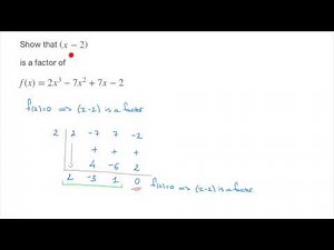 Factor Theorem - how to show that, or check if, a linear is one of the polynomial’s factors