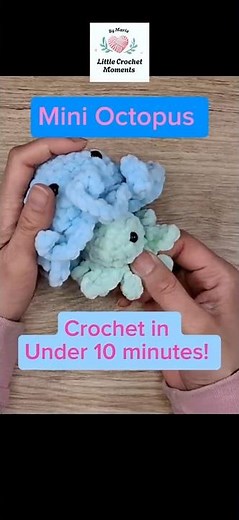 Mini Octopus Crochet – No Sew & Super Quick 🐙 #CrochetOctopus #MiniOctopus #OctopusAmigurumi