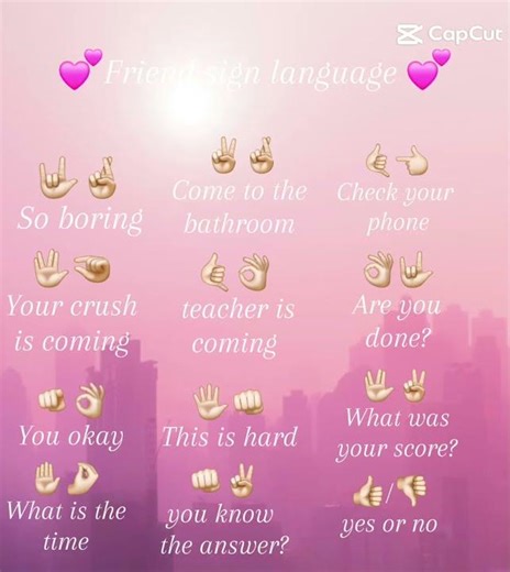 friend sign language #viral #friend #capcut #foryou