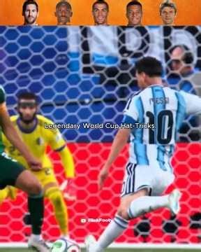 Legendary World Cup Hat- Trick Goals 🔥⚽ #football #shorts