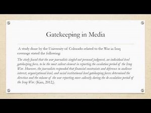 Gatekeeping Theory In Depth Analysis