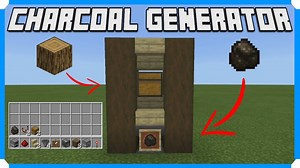 How To Build An Efficient Charcoal Generator Minecraft Map