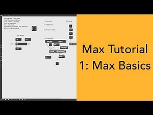 Max/MSP Tutorial 1: Max Basics