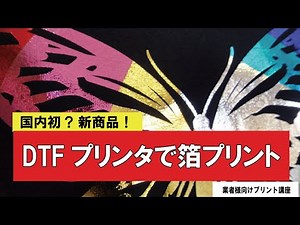 【国内初⁈】WIP（DTF）プリンタでも箔プリントできます 業者様向けTシャツプリント講座