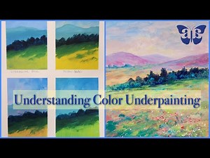 Paint a Simple Landscape using Any Colors Acrylic Painting LIVE Tutorial