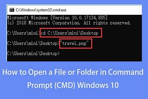 명령 프롬프트 (CMD) Windows 10에서 파일 / 폴더를 여는 방법 - Minitool 뉴스 센터