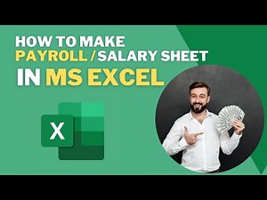 Excel Salary Sheet with Formulas | Easy Step-by-Step Guide for Beginners #excel #exceltutorial