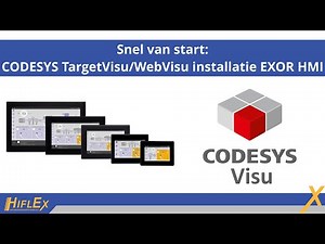 Getting started: CODESYS TargetVisu/WebVisu installation EXOR HMI