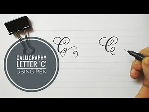 How I write "C" in calligraphy | Stylish and fancy lettering C | Writing in style