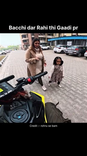 Bacchi dar Rahi thi gaadi pr🥺🤌 #shortsvideo #rapidoprank #motovlog #prank #reaction