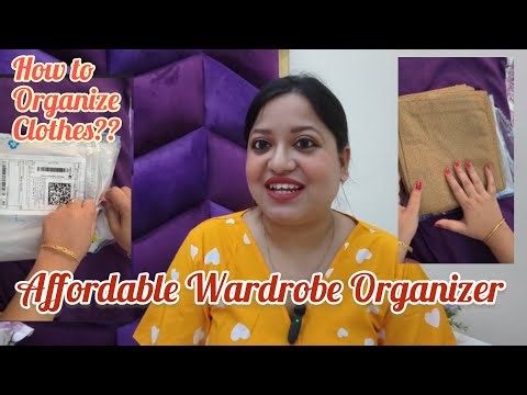 Affordable Wardrobe Organizer | How to Organize Clothes #wardrobeessentials #flipkart #organizer 