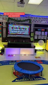 The trampoline is a positive incentive for our classroom!! Yes it’s ok to have a trampoline in your classroom! Click here to learn more about our classroom management: https://thekindergartensmorgasboard.com/2025/07/classroom-management-behavior-systems-trampolines.html | Kindergarten Smorgasboard