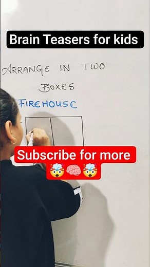 Brain Teaser Challenge 🤯 | Arrange the Word in 2 Boxes Puzzle | Can You Solve It? @learnwithus133