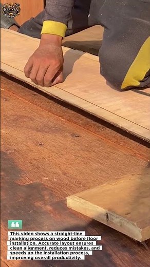 Perfect Straight Line Marking! Floor Layout Technique | Smooth & Satisfying Workflow