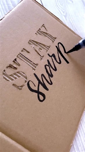 Creative Cardboard Lettering Projects