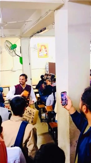 "Harendra Sir showered flowers on the students to welcome them on the occasion of New Year! #happ...