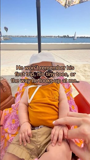 Baby’s first vacation🥹🐚🌊 traveling with an infant as a new mom