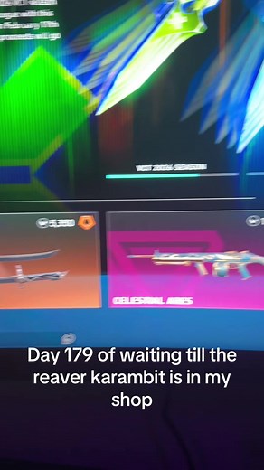 Day 179 of waiting till the reaver karambit is in my shop!#valorant #fyp #skins #reaver #karambit
