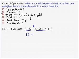 Order of Operations Lesson
