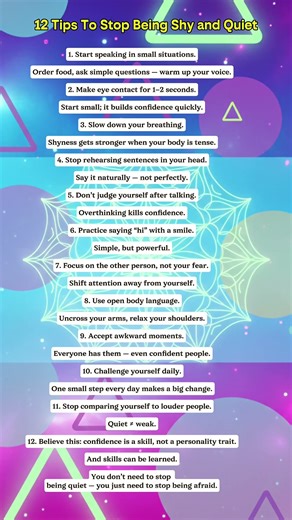 How To Stop Being Shy and Quiet – 12 Tips#psycholgyfacts
