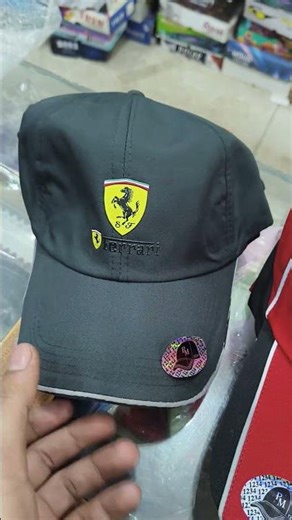 New cap farrari red s black