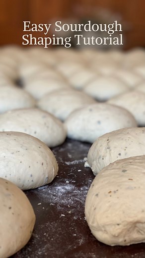 ✨Easy Sourdough Shaping Tutorial✨ I shape 100 loaves of sourdough every Dough Day. This method is not only fast, but creates beautiful tension that promotes a gorgeous crumb, stunning ear, and lovely crust. I use the “Caddy Clasp” method inspired by Wayne Caddy and can’t sing its praises enough! Worthy of mention, this method works best when your dough is properly proofed. Should your dough be under or over proofed, it will be challenging to use this method. What method do you use? #caddyclasp #