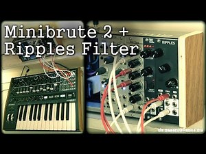 Minibrute 2 & External Filter demo - Using Ripples with 'Ext' audio input