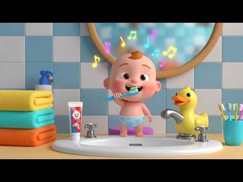 Baby Brush Time Song | Fun Toothbrushing Song for Kids | Toddler Hygiene Rhyme | Baby Clean Song