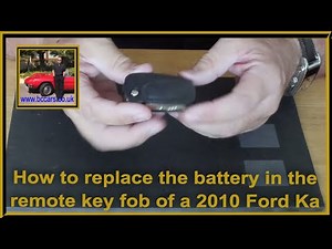 How do you replace the battery of the Ford Ka remote control?