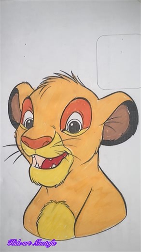 Coloring Simba 🦁 | The Lion King Drawing for Kids