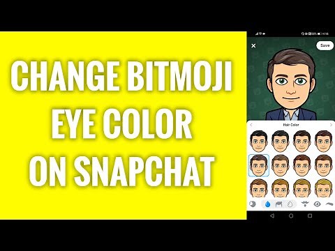 How To Change Bitmoji Eye Color On Snapchat