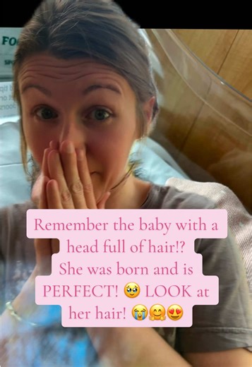 Baby Paisley Born with Full Head of Hair!
