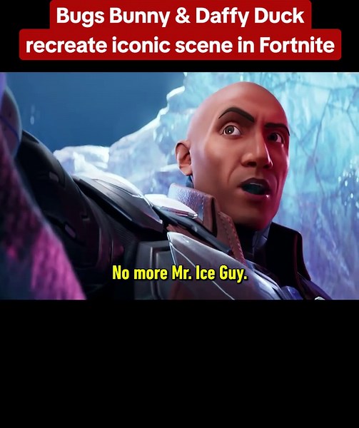 Bugs Bunny & Daffy Duck recreate one of their iconic scenes in Fortnite