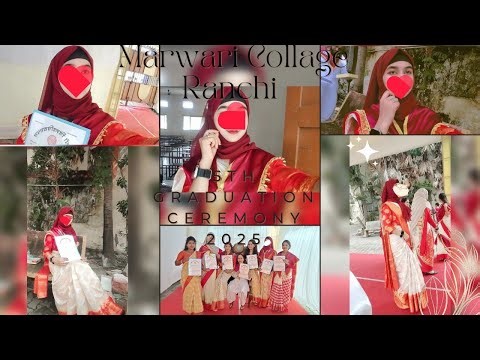 🎓 Marwari College 5th Graduation Ceremony 😍2025 | Full Vlog 🥳🎉