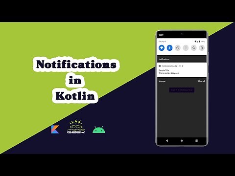 How to creat Notification in android kotlin