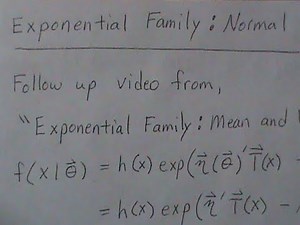 Exponential Family: Normal Distribution
