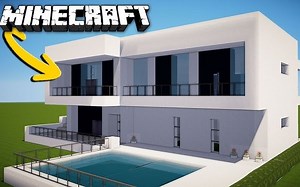 [建筑教程]建造一个纯白的现代别墅[A1MOSTADDICTED MINECRAFT]