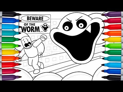 Roblox Hungry Worm New Coloring Pages🎨 | How to Color Hungry Worm from Roblox