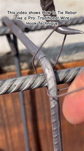Mastering the Rebar Tie: Essential Construction Skills #ConstructionLife #Rebar #ConcreteWork