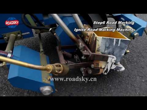 Thermoplastic Road Marking Project with Roadsky Traffic Safety Equipment