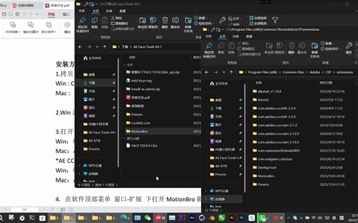 AE Face Tools V4.1脸部特效插件安装及使用教程