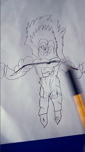 how to draw Goku of the Omni god limit breaker