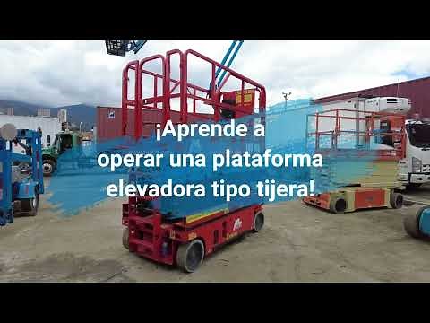 Como operar plataforma elevadora (tijera)