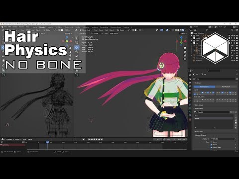 Blender Anime Hair Physics Tutorial - Nhij Quang