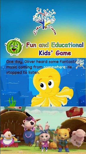 🎶 Oliver the Octopus & His Hidden Talent | Fun Ocean Adventure for Kids 🌊🐙