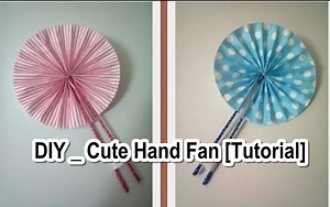 DIY _ How To Make Cute Hand Fan [Tutorial]