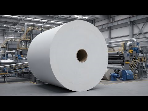 How Paper Is Made: Inside a Giant Paper Mill From Wood to Massive Rolls