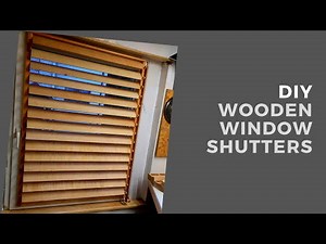DIY wooden window shutters/drewniane żaluzje okienne