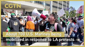 About 700 U.S. Marines have been activated to respond to the protests in Los Angeles, the second-largest city in the country, U.S. Northern Command confirmed on June 9. Tensions have been rising since U.S. President Donald Trump activated the National Guard on June 7 after street protests erupted in response to immigration raids in Southern California. The Los Angeles Police Department announced on June 8 that all of downtown Los Angeles had been declared an "unlawful assembly." | CGTN